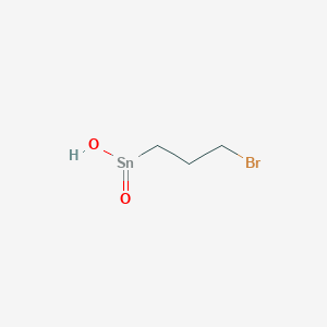 molecular formula C3H7BrO2Sn B14580031 (3-Bromopropyl)(hydroxy)stannanone CAS No. 61222-04-6