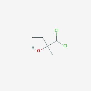 molecular formula C5H10Cl2O B14580068 1,1-Dichloro-2-methylbutan-2-ol CAS No. 61104-45-8