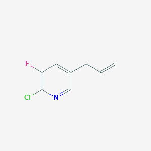 molecular formula C8H7ClFN B1458010 5-Allyl-2-chloro-3-fluoropyridine CAS No. 1353529-74-4