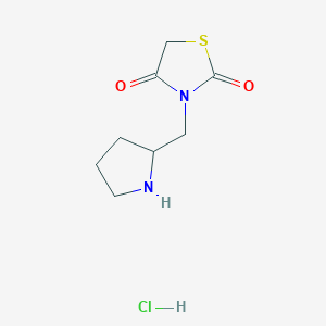3-(Pyrrolidin-2-ylmethyl)thiazolidine-2,4-dione hydrochloride