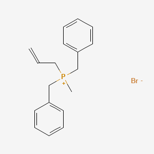 molecular formula C18H22BrP B14580113 Dibenzyl(methyl)(prop-2-en-1-yl)phosphanium bromide CAS No. 61236-07-5