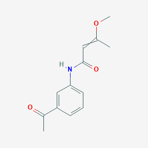 molecular formula C13H15NO3 B14580116 N-(3-Acetylphenyl)-3-methoxybut-2-enamide CAS No. 61579-04-2