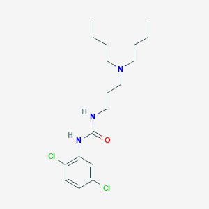 molecular formula C18H29Cl2N3O B14580145 N-[3-(Dibutylamino)propyl]-N'-(2,5-dichlorophenyl)urea CAS No. 61392-03-8