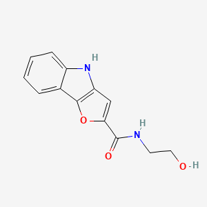 molecular formula C13H12N2O3 B14580163 N-(2-Hydroxyethyl)-4H-furo[3,2-B]indole-2-carboxamide CAS No. 61088-27-5