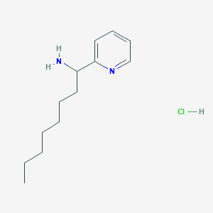 molecular formula C13H23ClN2 B1458017 1-(Pyridin-2-yl)octan-1-amine hydrochloride CAS No. 1864072-34-3