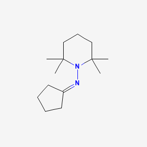 molecular formula C14H26N2 B14580186 N-(2,2,6,6-Tetramethylpiperidin-1-yl)cyclopentanimine CAS No. 61147-61-3
