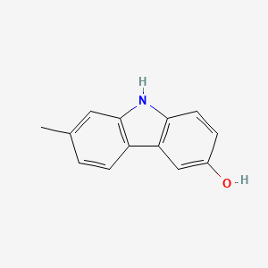 molecular formula C13H11NO B14580256 7-Methyl-9H-carbazol-3-OL CAS No. 61601-53-4