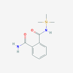 molecular formula C11H16N2O2Si B14580275 N~1~-(Trimethylsilyl)benzene-1,2-dicarboxamide CAS No. 61550-10-5