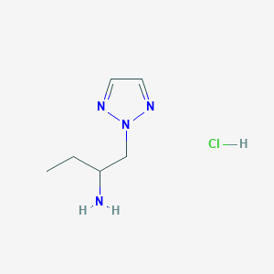 molecular formula C6H13ClN4 B1458041 1-(2H-1,2,3-triazol-2-yl)butan-2-amine hydrochloride CAS No. 1824048-61-4
