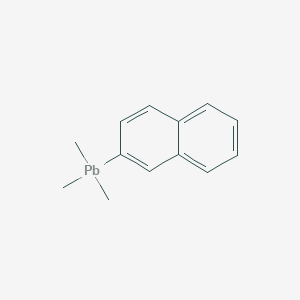 molecular formula C13H16Pb B14580423 Trimethyl(naphthalen-2-yl)plumbane CAS No. 61589-90-0