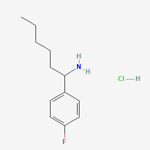 B1458044 1-(4-Fluorophenyl)hexan-1-amine hydrochloride CAS No. 2728-89-4