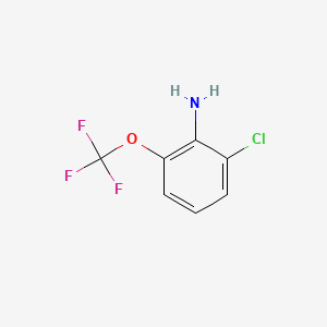 molecular formula C7H5ClF3NO B1458057 2-Chloro-6-(trifluoromethoxy)aniline CAS No. 1261673-70-4