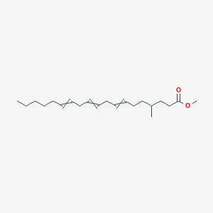molecular formula C21H36O2 B14580615 Methyl 4-methylnonadeca-7,10,13-trienoate CAS No. 61626-32-2
