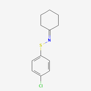molecular formula C12H14ClNS B14580708 Cyclohexanone S-(4-chlorophenyl)thioxime CAS No. 61501-02-8