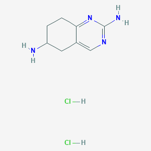 molecular formula C8H14Cl2N4 B1458074 5,6,7,8-Tetrahydroquinazoline-2,6-diamine dihydrochloride CAS No. 2098025-36-4