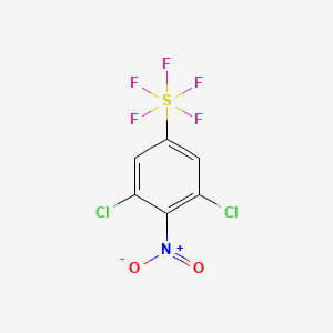 molecular formula C6H2Cl2F5NO2S B1458079 2,6-Dichloro-4-(pentafluorosulfur)nitrobenzene CAS No. 1431329-68-8