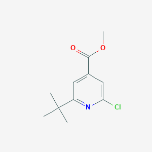 molecular formula C11H14ClNO2 B1458082 methyl 2-tert-butyl-6-chloropyridine-4-carboxylate CAS No. 100129-69-9
