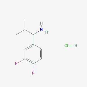 1-(3,4-Difluorophenyl)-2-methylpropan-1-amine hydrochloride