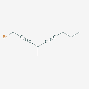 molecular formula C10H13Br B14580832 1-Bromo-4-methylnona-2,5-diyne CAS No. 61626-22-0