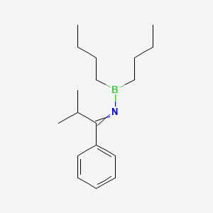 molecular formula C18H30BN B14580866 N-(Dibutylboranyl)-2-methyl-1-phenylpropan-1-imine CAS No. 61209-16-3