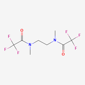 molecular formula C8H10F6N2O2 B14580872 Acetamide, N,N'-1,2-ethanediylbis[2,2,2-trifluoro-N-methyl- CAS No. 61553-61-5