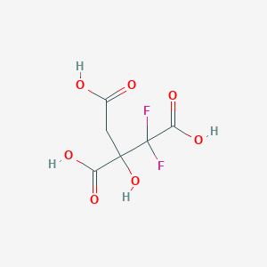 molecular formula C6H6F2O7 B145809 2,2-Difluorocitric acid CAS No. 139182-83-5