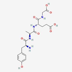 molecular formula C19H26N4O8 B14581037 H-Tyr-Ala-Glu-Gly-OH CAS No. 61037-73-8