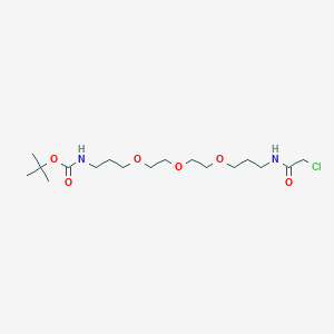 molecular formula C17H33ClN2O6 B1458121 Chloroacetamido-C-PEG3-C3-NHBoc 