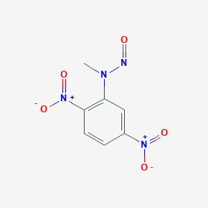 molecular formula C7H6N4O5 B14581214 Benzenamine, N-methyl-2,5-dinitro-N-nitroso- CAS No. 61149-62-0