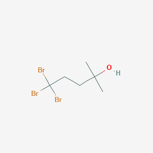 molecular formula C6H11Br3O B14581219 5,5,5-Tribromo-2-methylpentan-2-ol CAS No. 61446-88-6