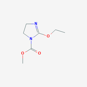 molecular formula C7H12N2O3 B14581283 Methyl 2-ethoxy-4,5-dihydro-1H-imidazole-1-carboxylate CAS No. 61076-79-7