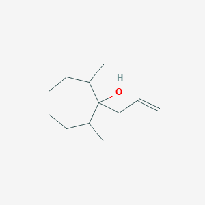 molecular formula C12H22O B14581291 1-Allyl-2,7-dimethylcycloheptanol CAS No. 61426-32-2