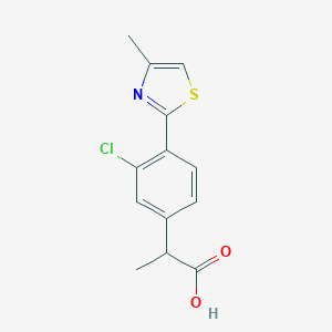 2-[4-(4-Methylthiazol-2-yl)-3-chlorophenyl]propanoic acid
