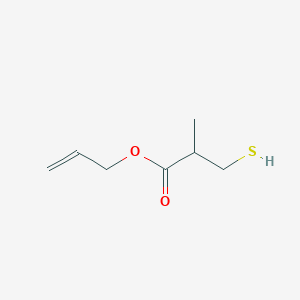 molecular formula C7H12O2S B14581337 prop-2-enyl 2-methyl-3-sulfanylpropanoate CAS No. 61551-81-3