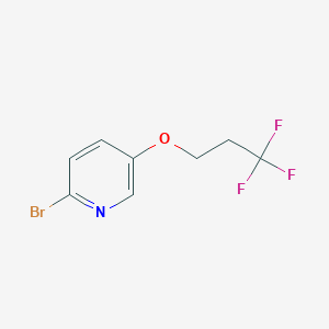 molecular formula C8H7BrF3NO B1458134 2-Bromo-5-(3,3,3-trifluoropropoxy)pyridine CAS No. 1620691-18-0
