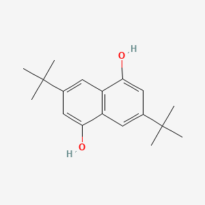molecular formula C18H24O2 B14581358 3,7-Di-tert-butylnaphthalene-1,5-diol CAS No. 61357-48-0