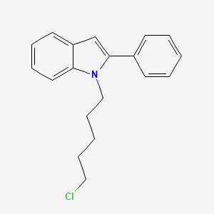 molecular formula C19H20ClN B14581395 1-(5-Chloropentyl)-2-phenyl-1H-indole CAS No. 61205-59-2