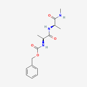 molecular formula C15H21N3O4 B14581469 N-[(Benzyloxy)carbonyl]-L-alanyl-N-methyl-D-alaninamide CAS No. 61280-90-8