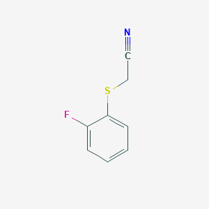 molecular formula C8H6FNS B14581478 [(2-Fluorophenyl)sulfanyl]acetonitrile CAS No. 61081-27-4