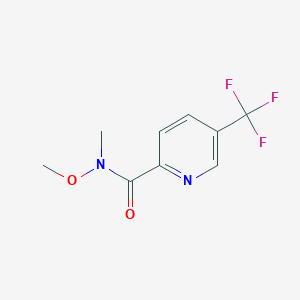molecular formula C9H9F3N2O2 B1458149 N-methoxy-N-methyl-5-(trifluoromethyl)picolinamide CAS No. 1211538-46-3