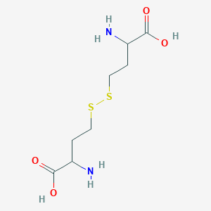molecular formula C8H16N2O4S2 B145815 DL-同型半胱氨酸 CAS No. 462-10-2