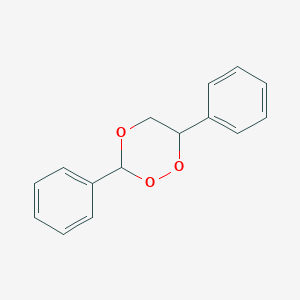 molecular formula C15H14O3 B14581527 1,2,4-Trioxane, 3,6-diphenyl- CAS No. 61040-98-0