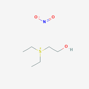molecular formula C6H15NO3S B14581534 Diethyl(2-hydroxyethyl)sulfanium nitrite CAS No. 61354-62-9
