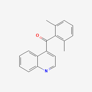 molecular formula C18H15NO B1458156 4-(2,6-Dimethylbenzoyl)quinoline CAS No. 1706456-65-6