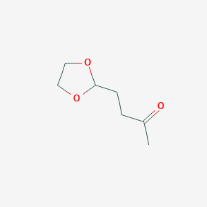 molecular formula C7H12O3 B14581574 4-(1,3-Dioxolan-2-yl)butan-2-one CAS No. 61497-52-7