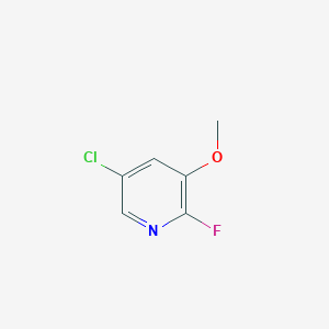 molecular formula C6H5ClFNO B1458161 5-Chloro-2-fluoro-3-methoxypyridine CAS No. 1227580-27-9