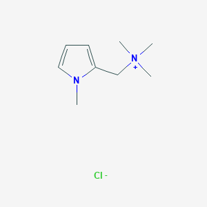molecular formula C9H17ClN2 B14581677 N,N,N-Trimethyl(1-methyl-1H-pyrrol-2-yl)methanaminium chloride CAS No. 61076-07-1