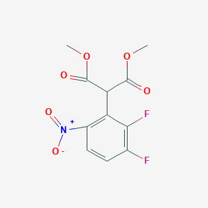 1,3-Dimethyl 2-(2,3-difluoro-6-nitrophenyl)propanedioate
