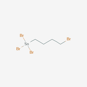 molecular formula C4H8Br4Sn B14581723 Tribromo(4-bromobutyl)stannane CAS No. 61222-02-4