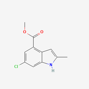 methyl 6-chloro-2-methyl-1H-indole-4-carboxylate